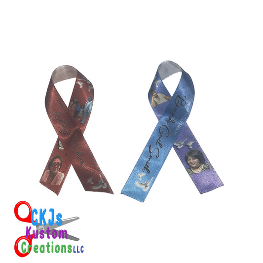 Custom Memorial Ribbons